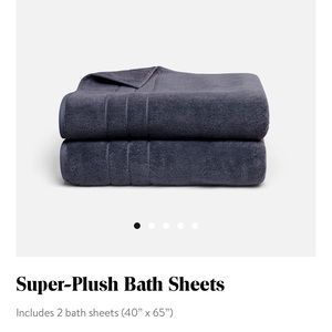 brooklinen Super Plush Bath Sheets (set of two)